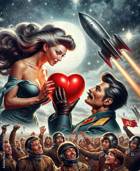 Obraz Space love propaganda 01