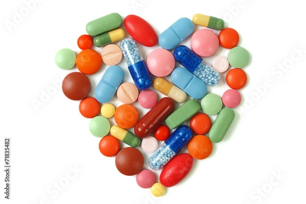 Fototapeta Tabletki na serce