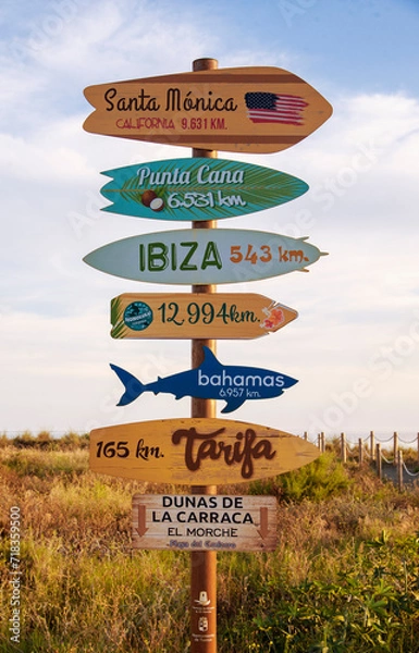 Obraz Schilder am Strand