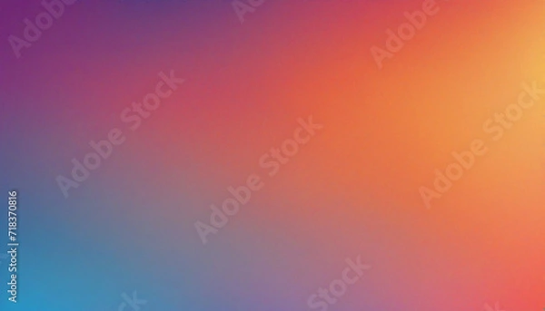 Fototapeta Colorful Gradient Background with Grainy Texture Effect for Web Banner Design