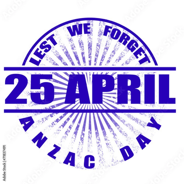 Obraz anzac day stamp