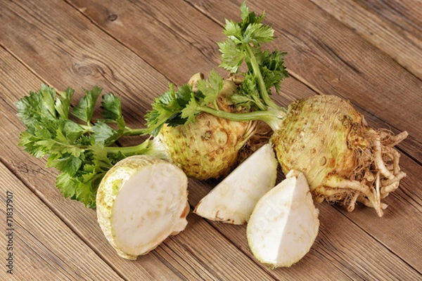 Fototapeta Fresh celery root