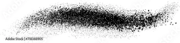 Fototapeta スプレーのブラシ・横線・和風墨のエフェクト素材