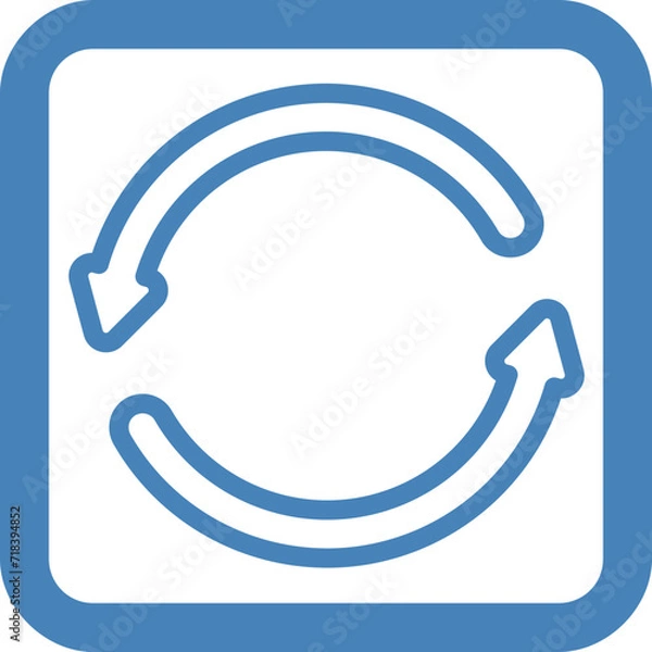 Obraz blue arrow sign icon animated vector