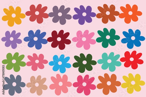 Fototapeta flower clipart, flower vector