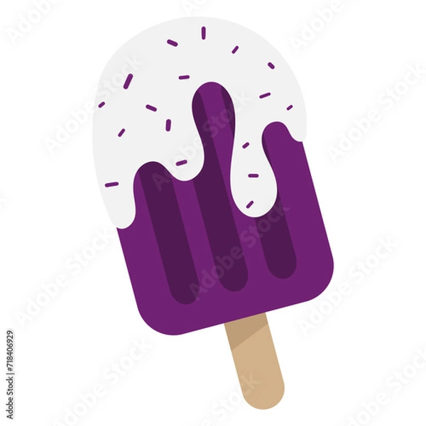 Obraz Ice cream dessert food illustration