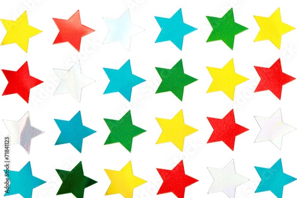 Obraz Shiny Star Stickers on White