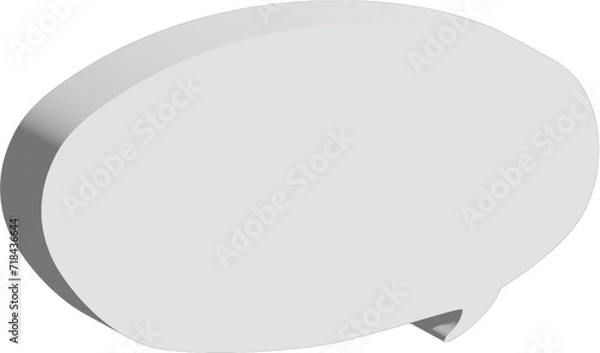 Fototapeta 3D speech bubble