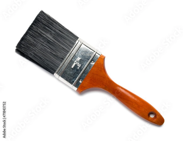 Obraz House Paintbrush on White