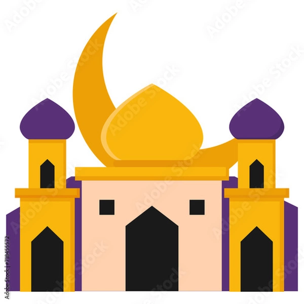 Obraz Eid mubarak islam vector decoration