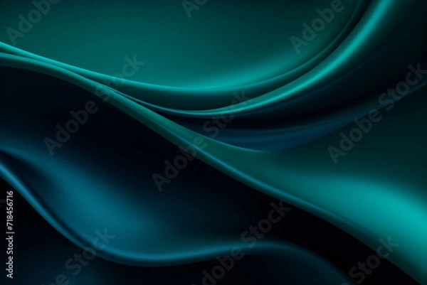 Obraz Abstract blue background with some smooth lines in it