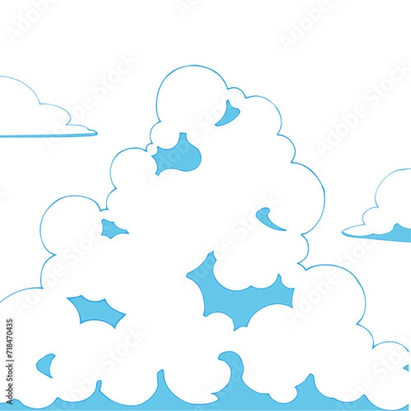 Fototapeta 背景素材_青空と入道雲