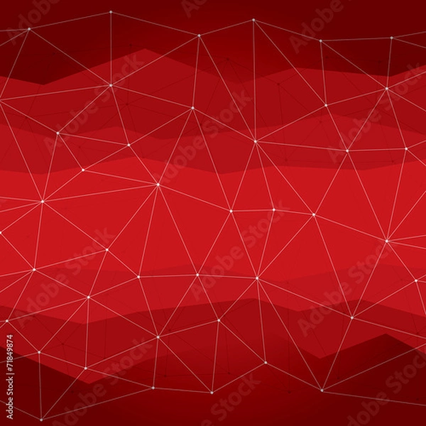 Fototapeta Abstract background, geometry, lines and points