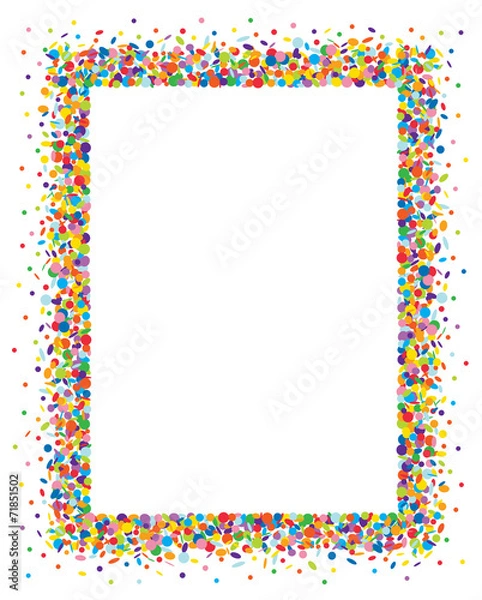 Obraz Rama konfetti