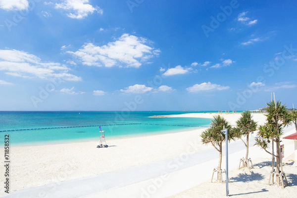 Obraz 沖縄の海・豊崎美らSUNビーチ