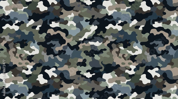 Fototapeta Camo Illustration pattern