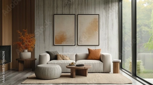 Fototapeta Sofa. Interior of modern sofa minimal design