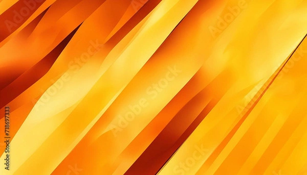Fototapeta Abstract yellow orange geometric background, light gradient. Dynamic shapes composition design.
