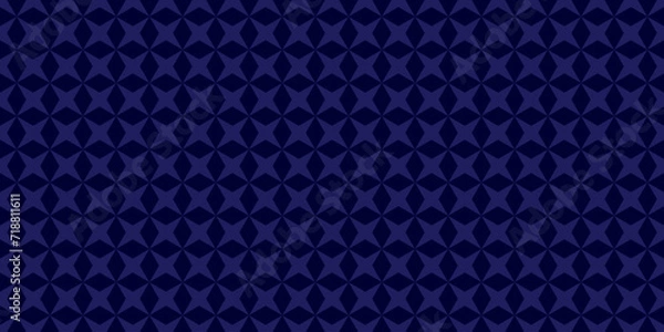 Fototapeta Abstract Dark Blue geometric seamless pattern Repeating background Retro Geometric motif Fabric design Textile swatch Dress man shirt fashion. Wrap allover print. Basic pattern. Dark pattern Classic