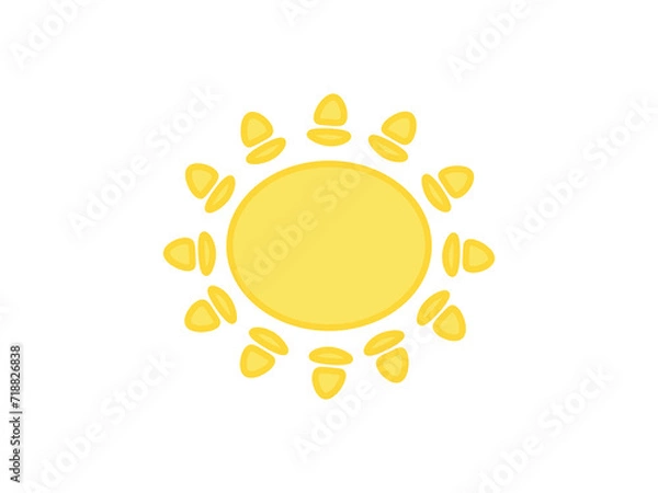 Obraz Sun icon on background for graphic and web design. Creative illustration concept symbol for web or mobile app