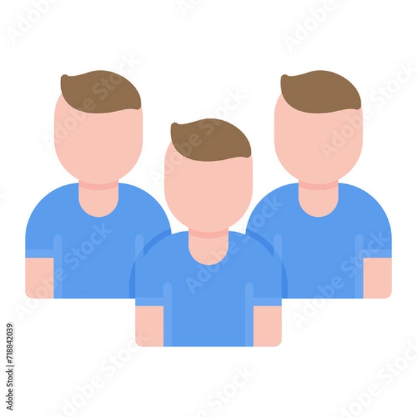 Fototapeta Field Hockey Male Team icon vector image. Can be used for Hockey.
