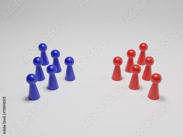 Obraz 対立する2つの集団