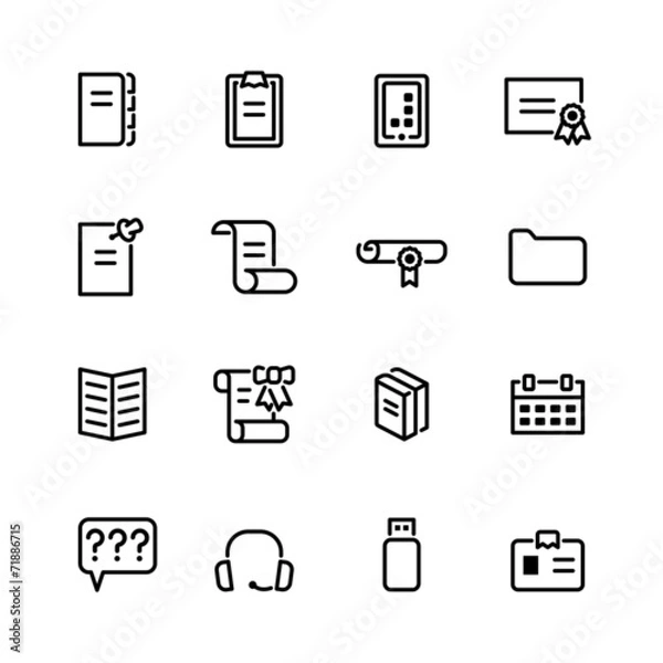 Obraz computer icon set