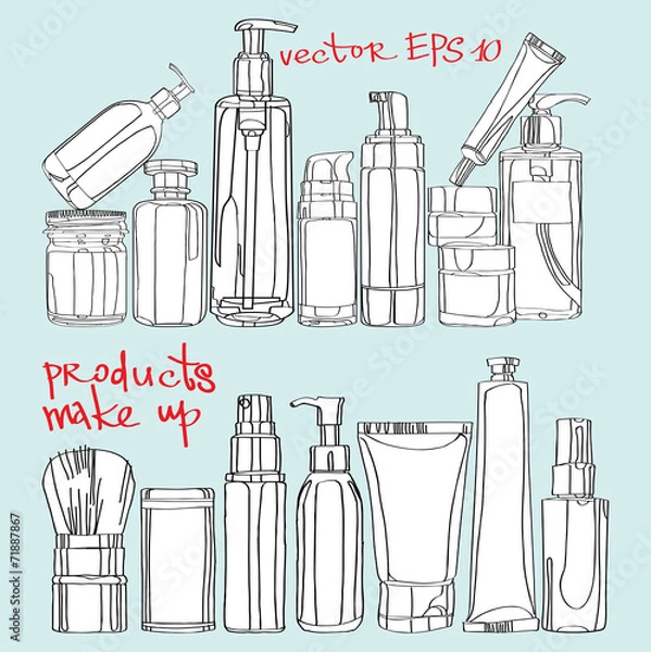 Obraz cosmetic tubes