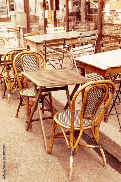 Obraz old-fashioned Cafe terrace