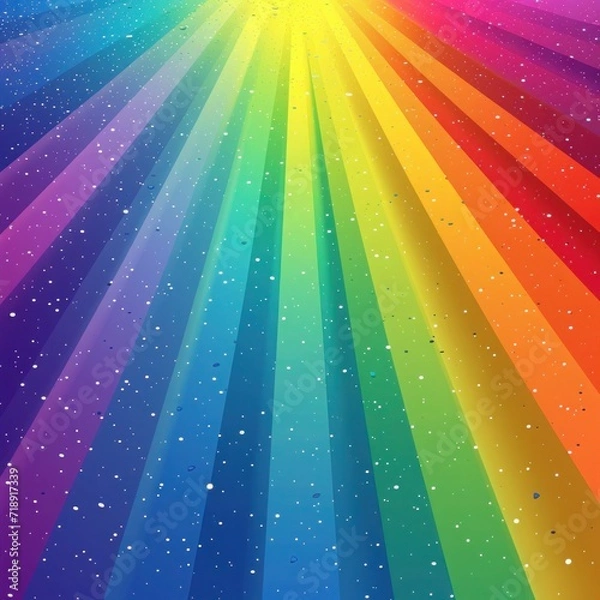 Fototapeta A brilliant and bold graphic wallpaper, where a spectrum of rainbow colors blend in a modern and stylish way..