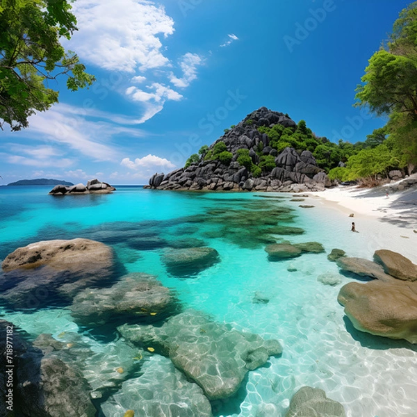 Fototapeta beach with water