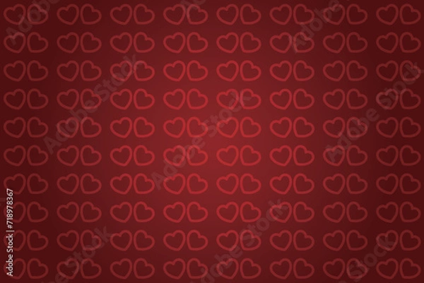 Fototapeta Heart pattern, Valentine's Day seamless pattern, Valentine's Day background.