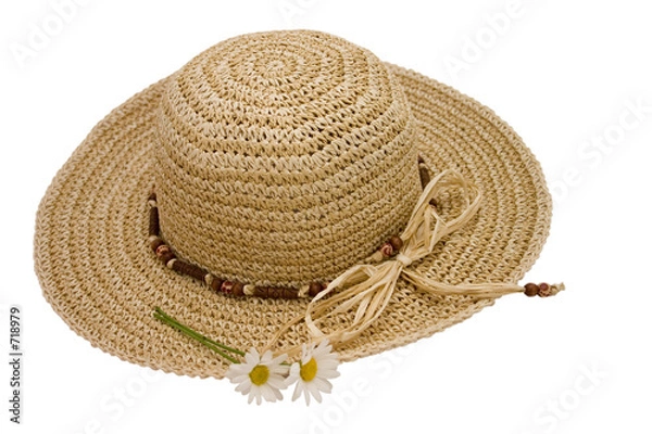 Obraz straw hat with daisies