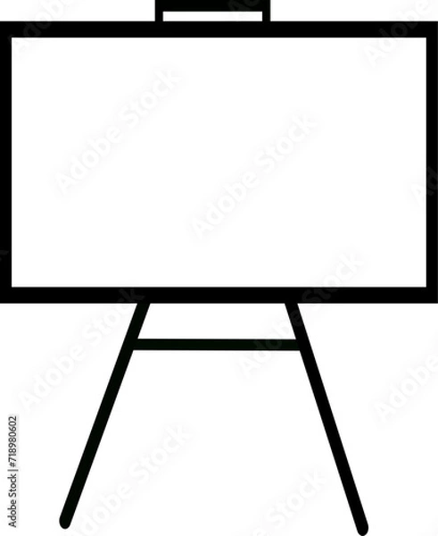 Obraz Whiteboard line icon.. Editable vector design.