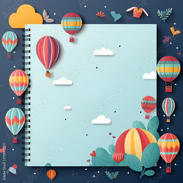 Obraz card with balloons