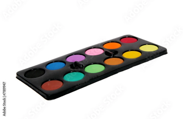 Fototapeta paint set over white