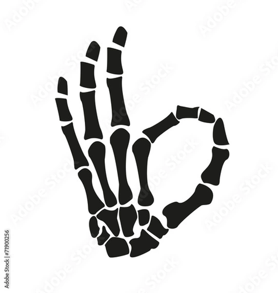 Obraz ok skeleton hand