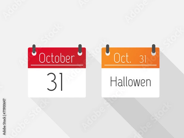 Obraz Halloween calendar