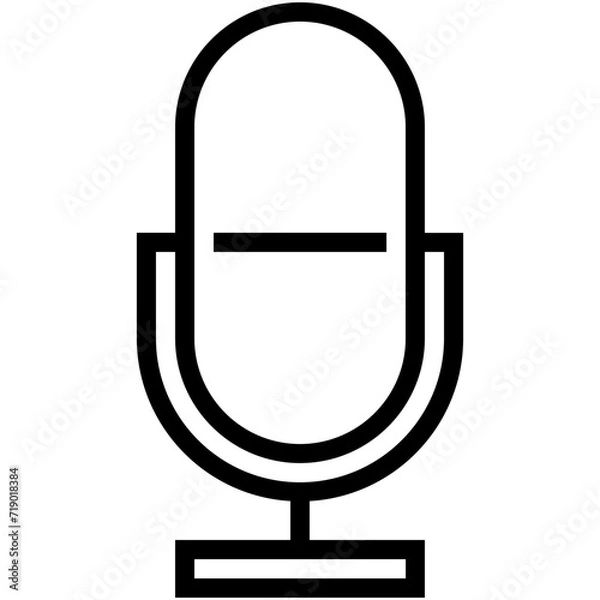 Fototapeta Mic Vector Icon