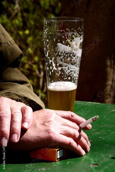Obraz beer and cigarettes