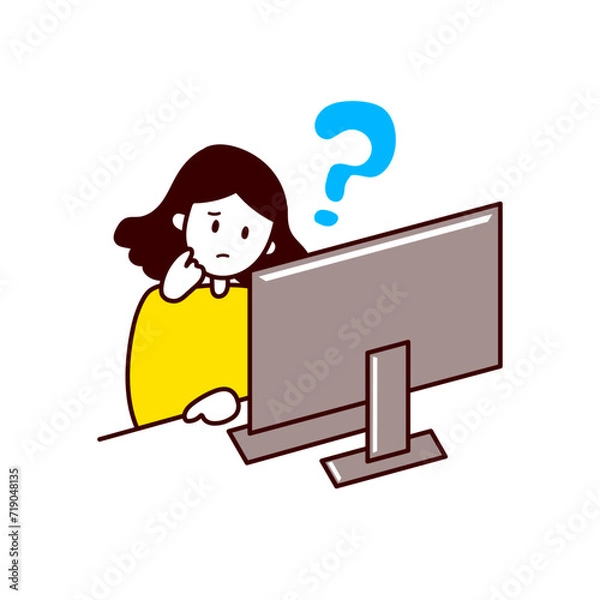 Obraz 困った女性