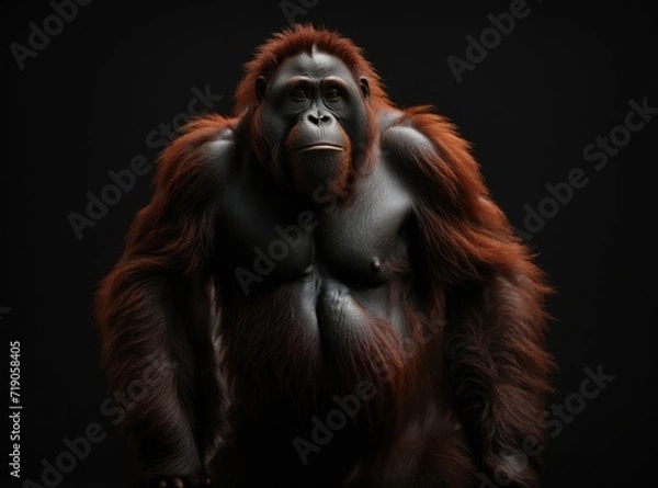 Obraz The Orangutan's Dark Dignity