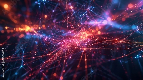 Fototapeta Power Nexus: Illuminating the Connected Network