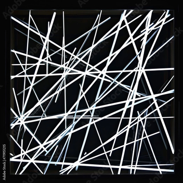 Fototapeta Night and Light Linear Artistic Expression with Clean Lines