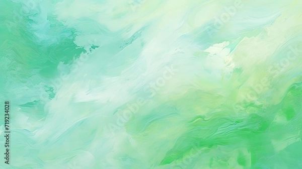 Obraz Abstract painting texture light green background