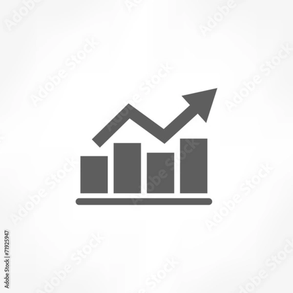 Fototapeta graph icon