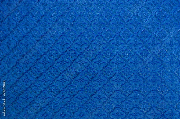 Obraz Blue glass flower.