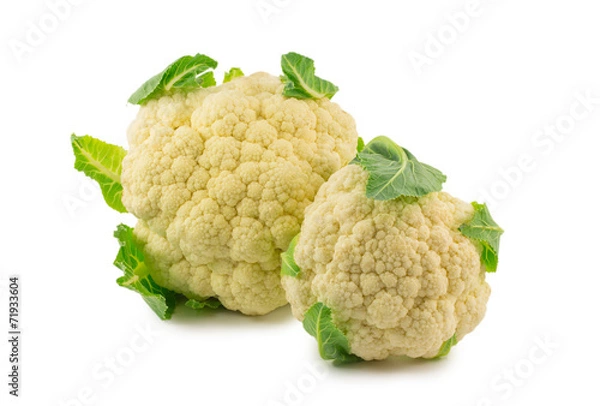 Obraz cauliflower isolated on white background