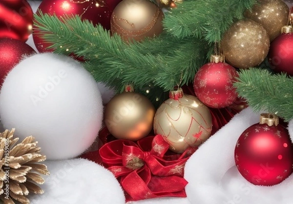 Obraz Christmas or New Year background