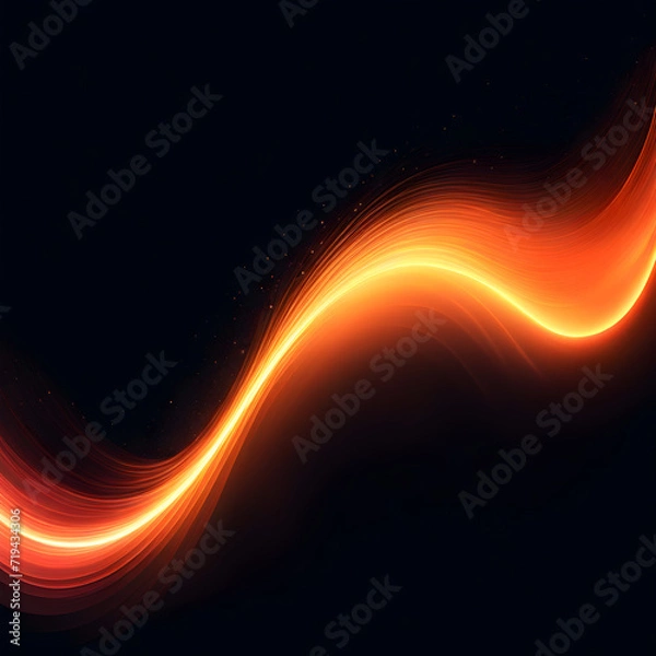 Obraz  Dark Peach Fuzz Glowing Color Gradient Abstract Background Illustration